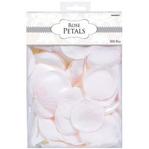 300 pétales de rose blanches