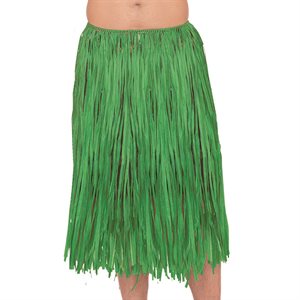 Adult green grass skirt XL 28x42in