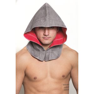 Assassin grey & red hood