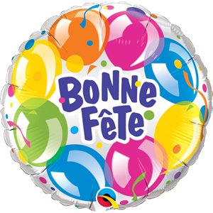 Happy birthday with colourful balloons std foil balloon