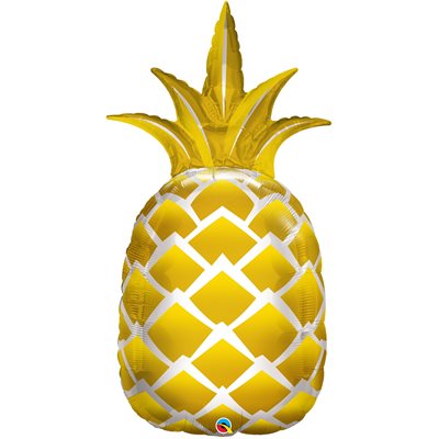 Gold pineapple supershape foil balloon