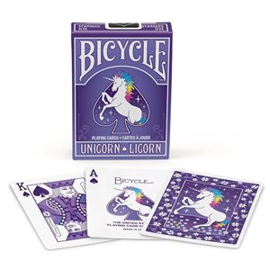 Bicycle unicorn playing cards