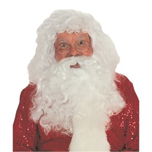 Adult santa long beard & wig