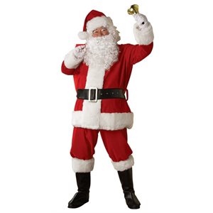 Adult regal santa suit with faux fur XL 6pcs