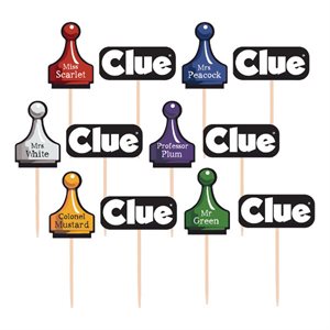 Clue party picks 36pcs