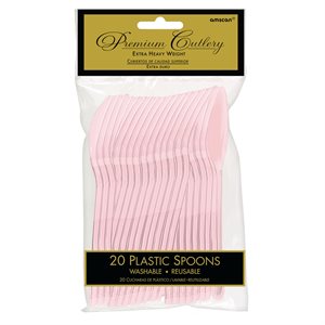 Baby pink reusable spoons 20pcs