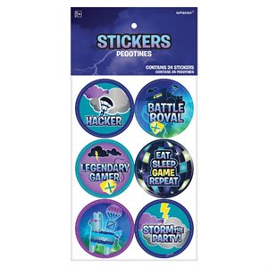 Battle Royal stickers 2in 24pcs