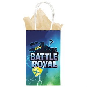 Battle Royal printed kraft bags 8.25x5x3.25in 8pcs