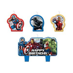 Avengers Powers Unite birthday candles 4pcs