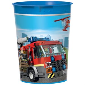 Lego City plastic cup 16oz