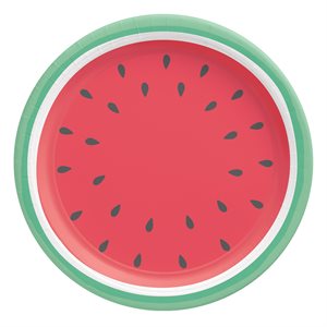Tutti Frutti watermelon plates 10.5in 8pcs