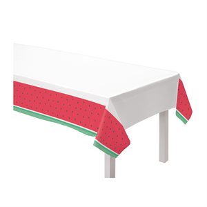 Tutti Frutti watermelon plastic table cover 54x102po