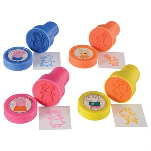 4 estampes Peppa Pig fête confettis