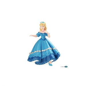 Papo blue ballroom dress princess figurine 7.10x5.30x9.30cm