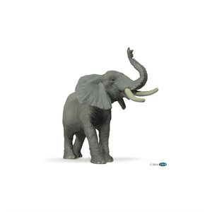 Figurine d'éléphant barrissant 16x8x12cm Papo