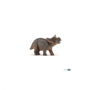 Figurine de jeune tricératops 3.40x9.70x6.30cm Papo