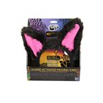 Black & pink cat sound activated moving ears headband