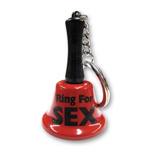 Clochette porte-clef "ring for sex"