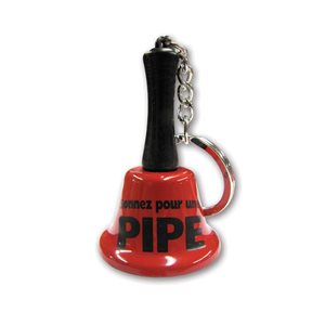 "Sonnez pour une pipe" keychain bell