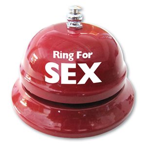 Cloche de table "ring for sex"
