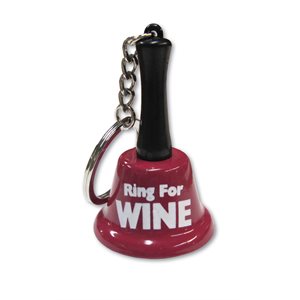 Clochette porte-clef "ring for wine"