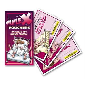 10 coupons sexuels "Triple-x"