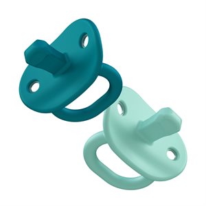 Boon Jewl blue silicone pacifiers 2pcs newborn without BPA or PVC