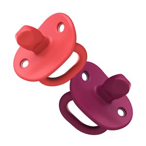 Boon Jewl pink silicone pacifiers 2pcs 0+ months without BPA or PVC