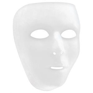Masque blanc visage complet