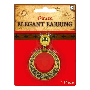 Gold elegant pirate earring