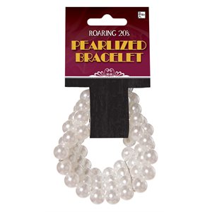 Bracelet de fausses perles blanches