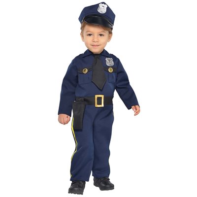 Costume de police recrue bébé 6-12 mois