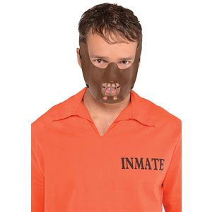 Brown plastic cannibal mask