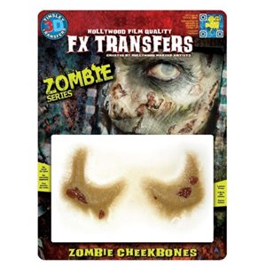 3D Tinsley Transfers zombie cheekbones