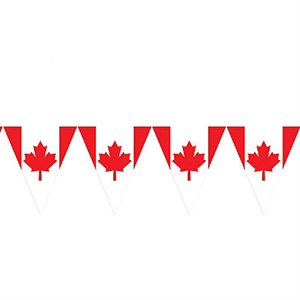 Canada 12 pennant banner 12ft