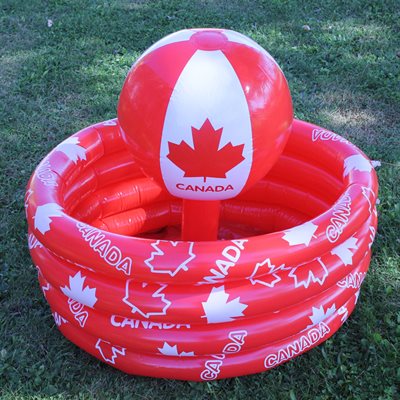 Canada red inflatable cooler 24x28in