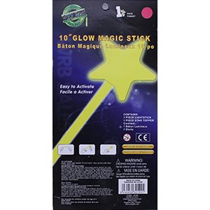 Asst coloured glow stick magic wand