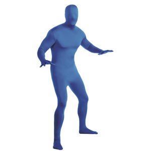 Adult blue 2nd skin jumpsuit