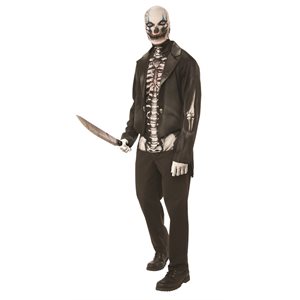 Adult creepy skeleton costume STD