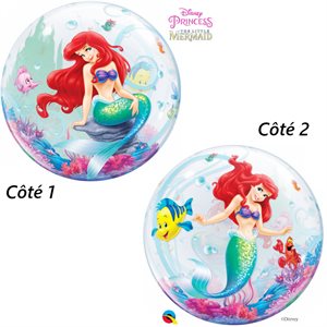Ballon bulle clair princesse Ariel